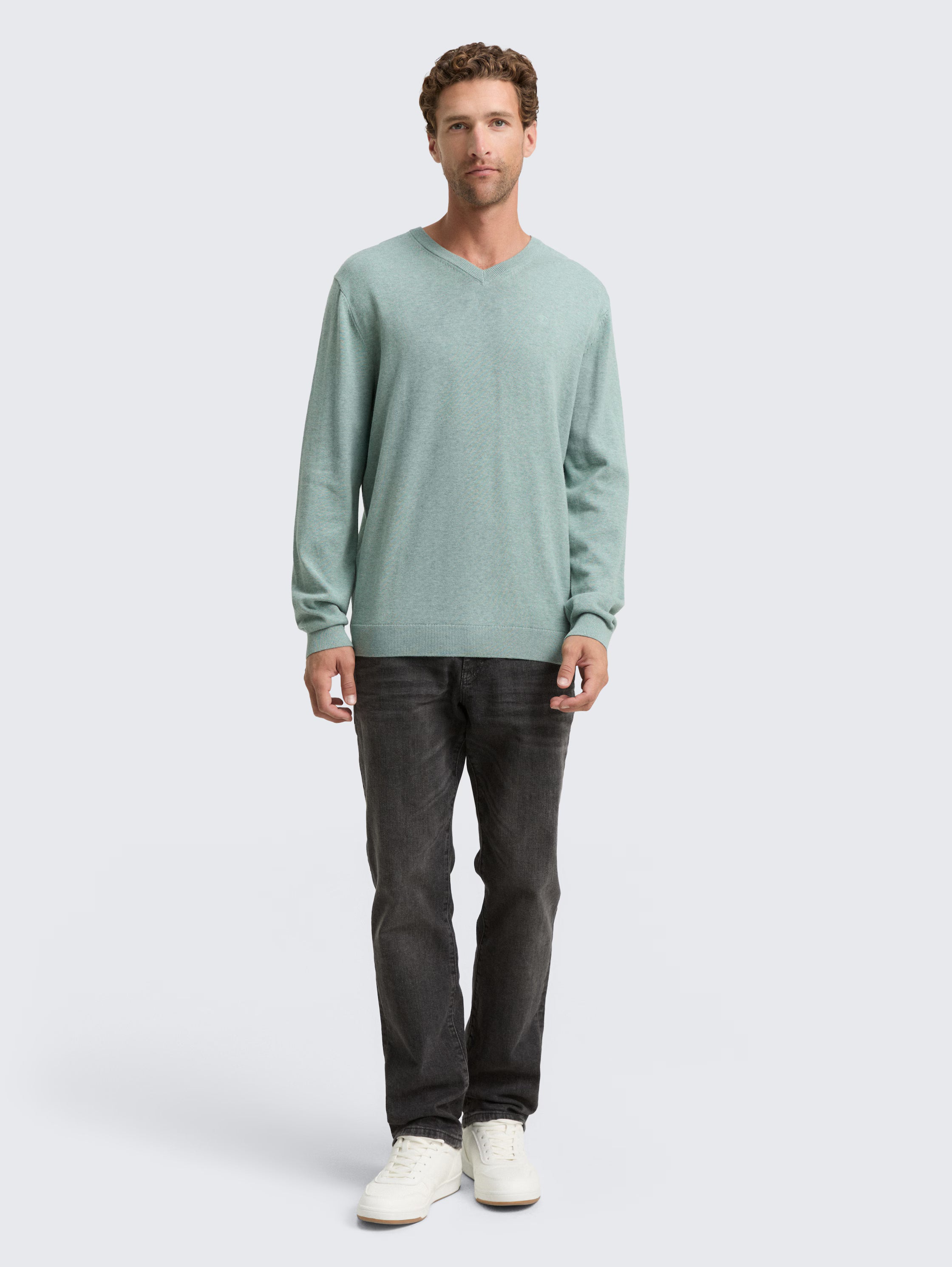 Pullover c/Gola em V - TOM TAILOR