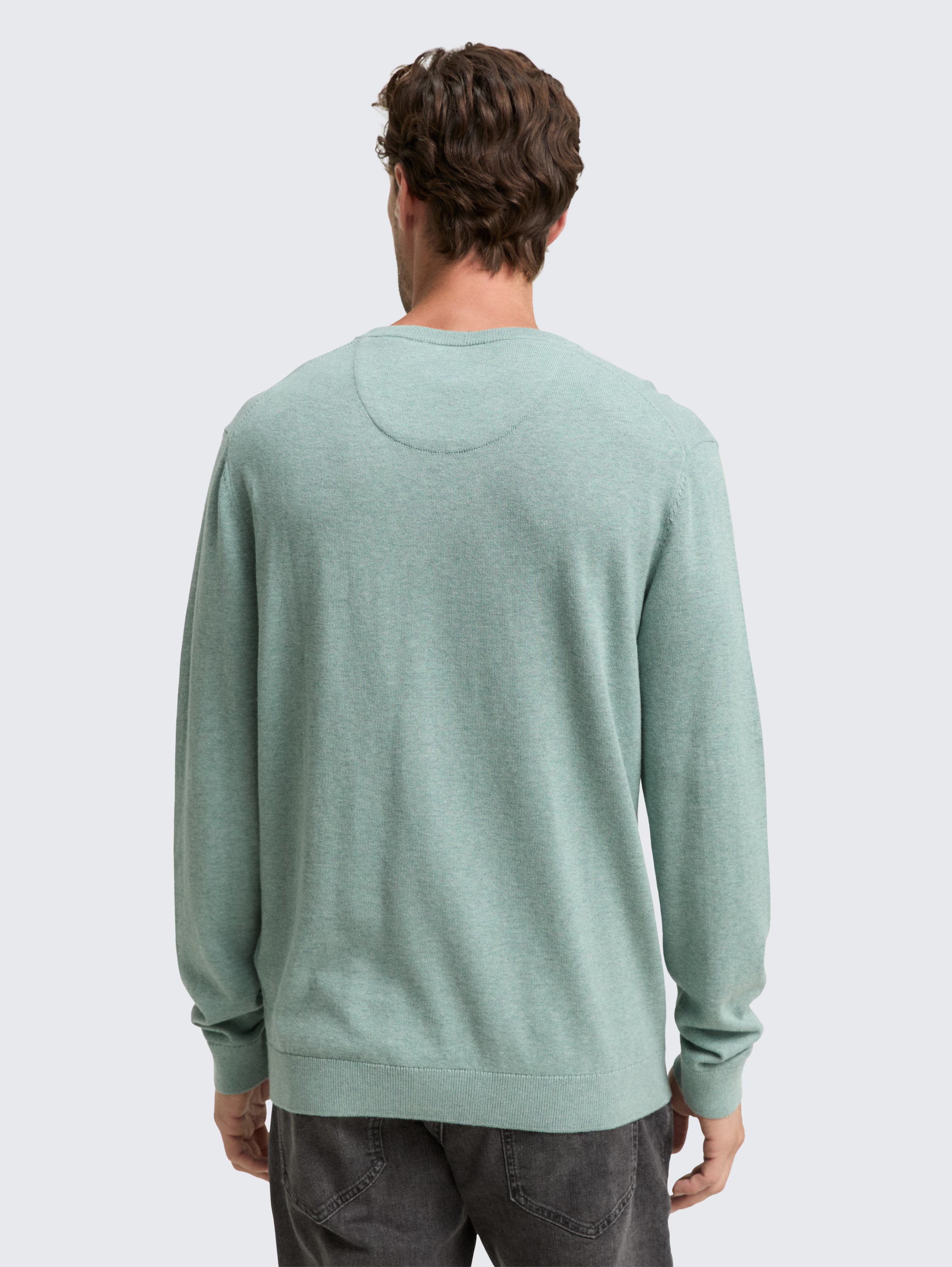Pullover c/Gola em V - TOM TAILOR