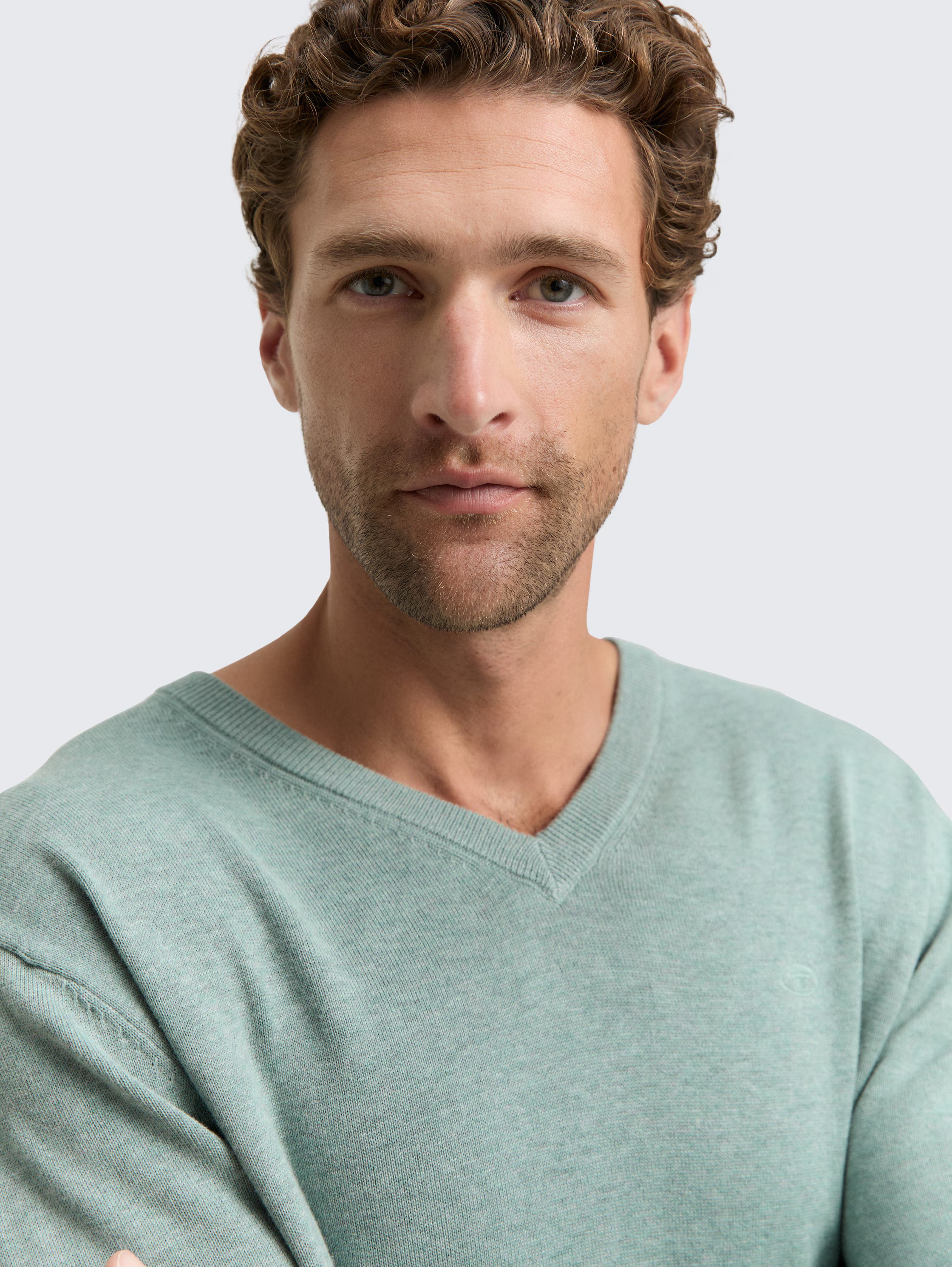 Pullover c/Gola em V - TOM TAILOR