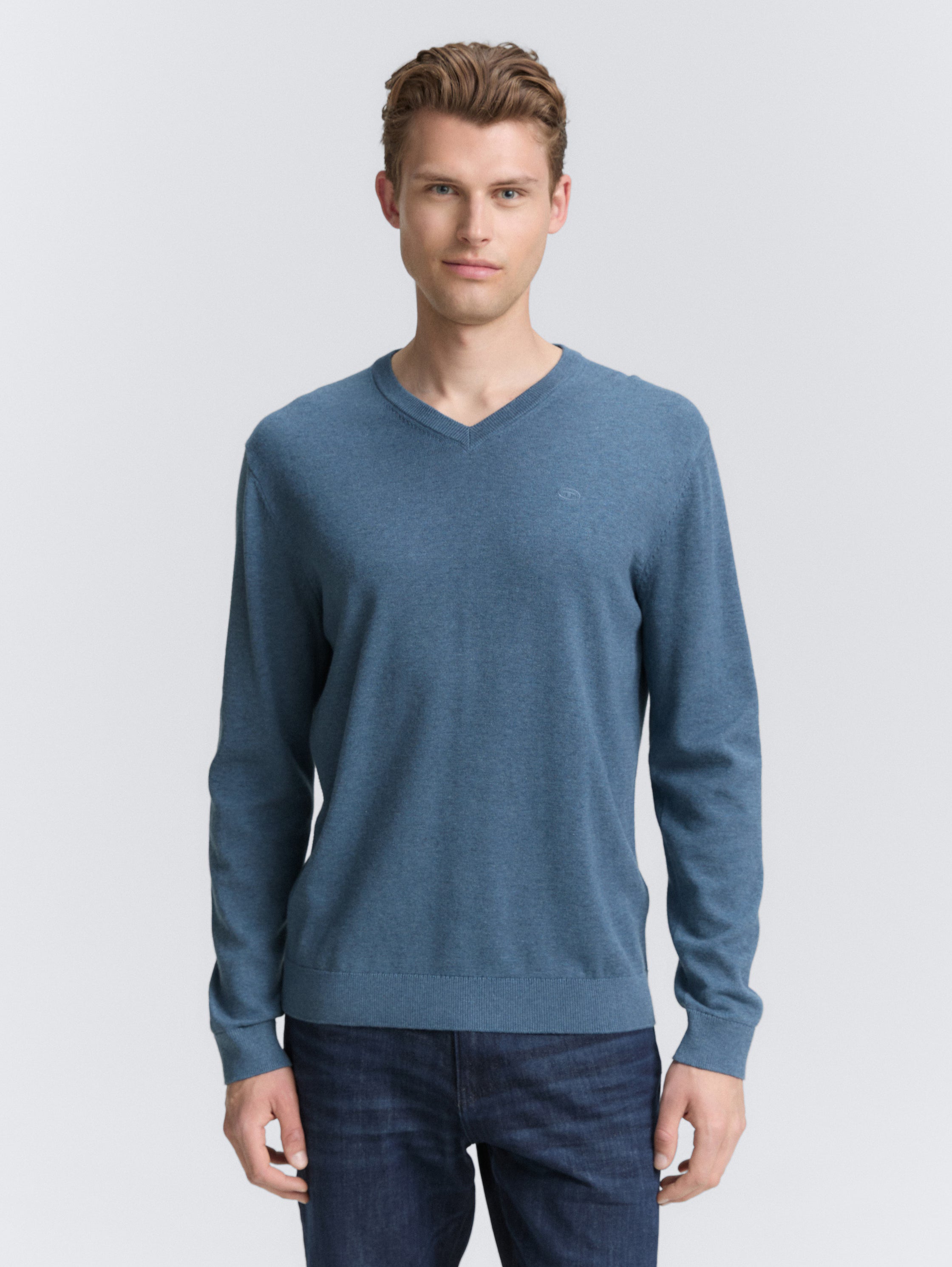Pullover c/Gola em V - TOM TAILOR