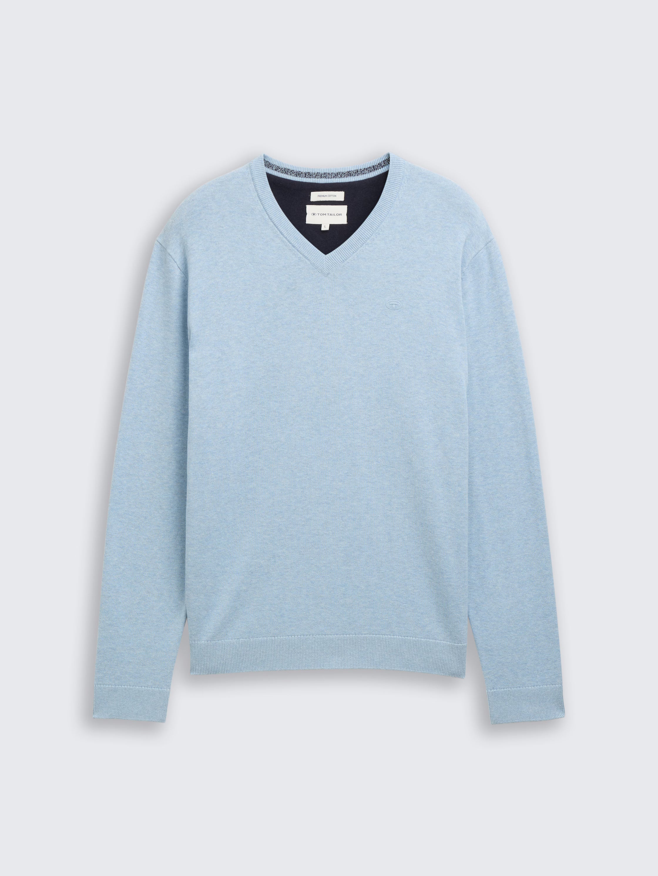 Pullover c/Gola em V - TOM TAILOR