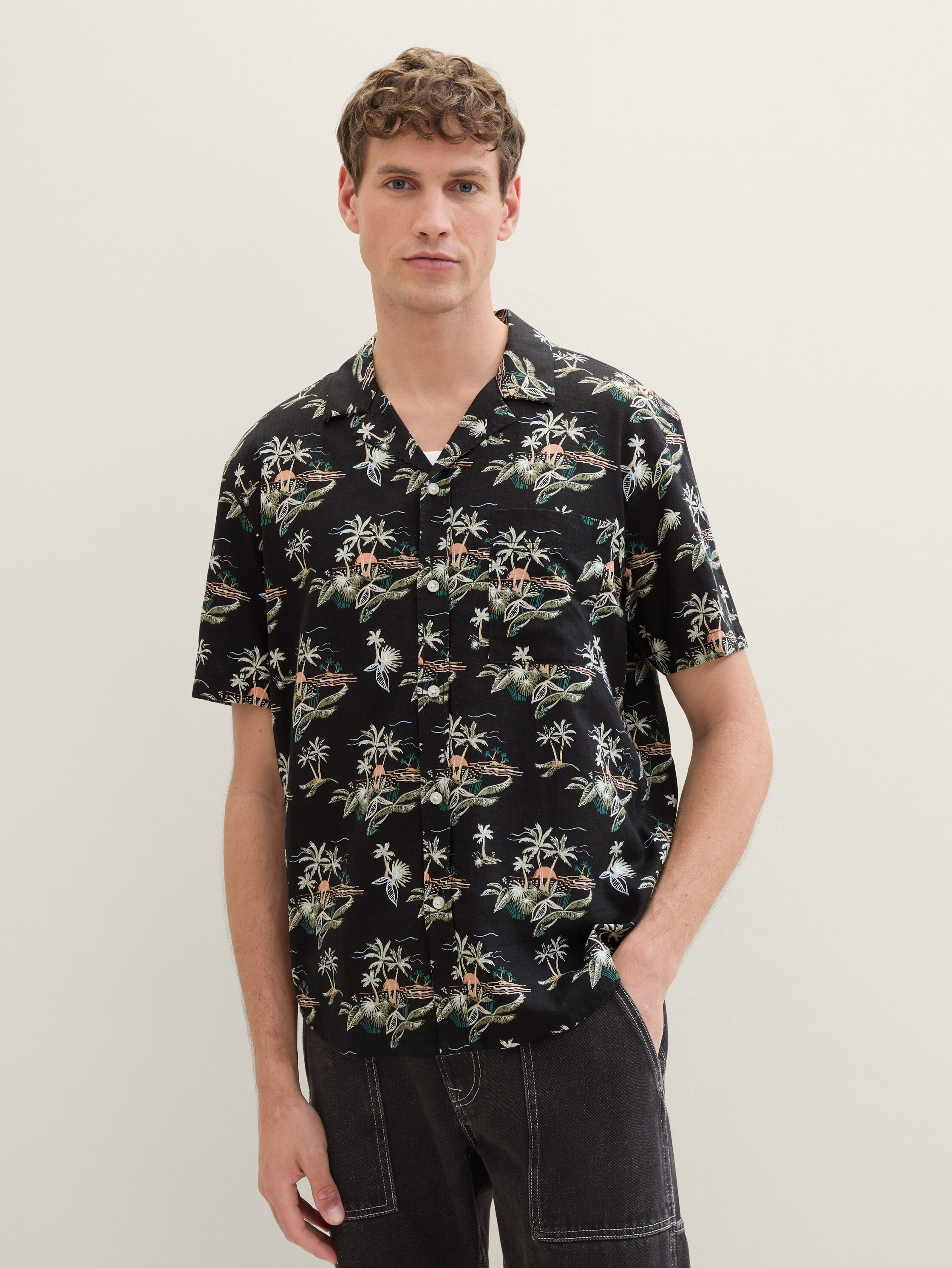 Camisa de homem em linho - TOM TAILOR
