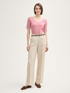 T-shirt com decote em V - TOM TAILOR