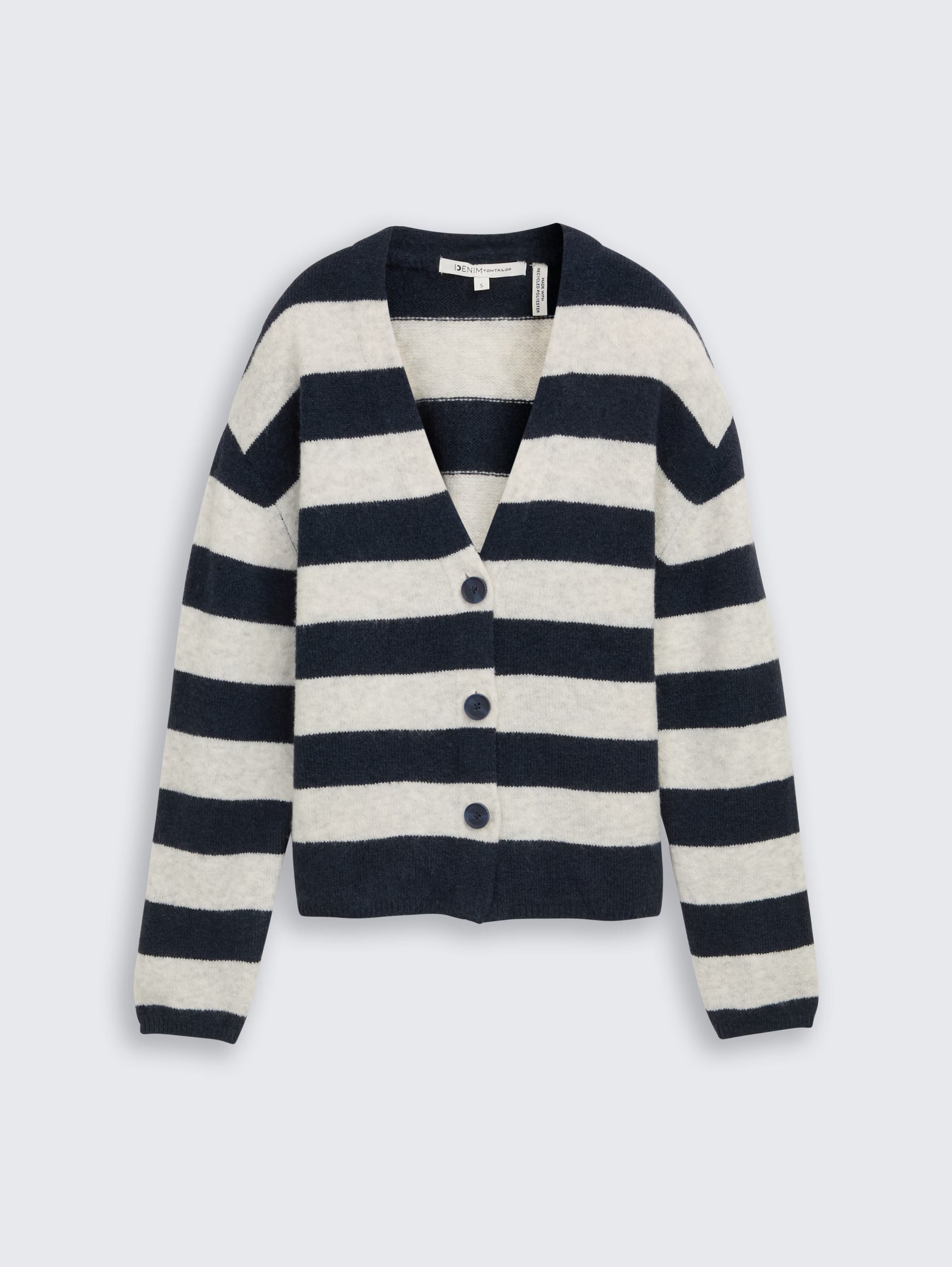 Cardigan com decote em V - TOM TAILOR