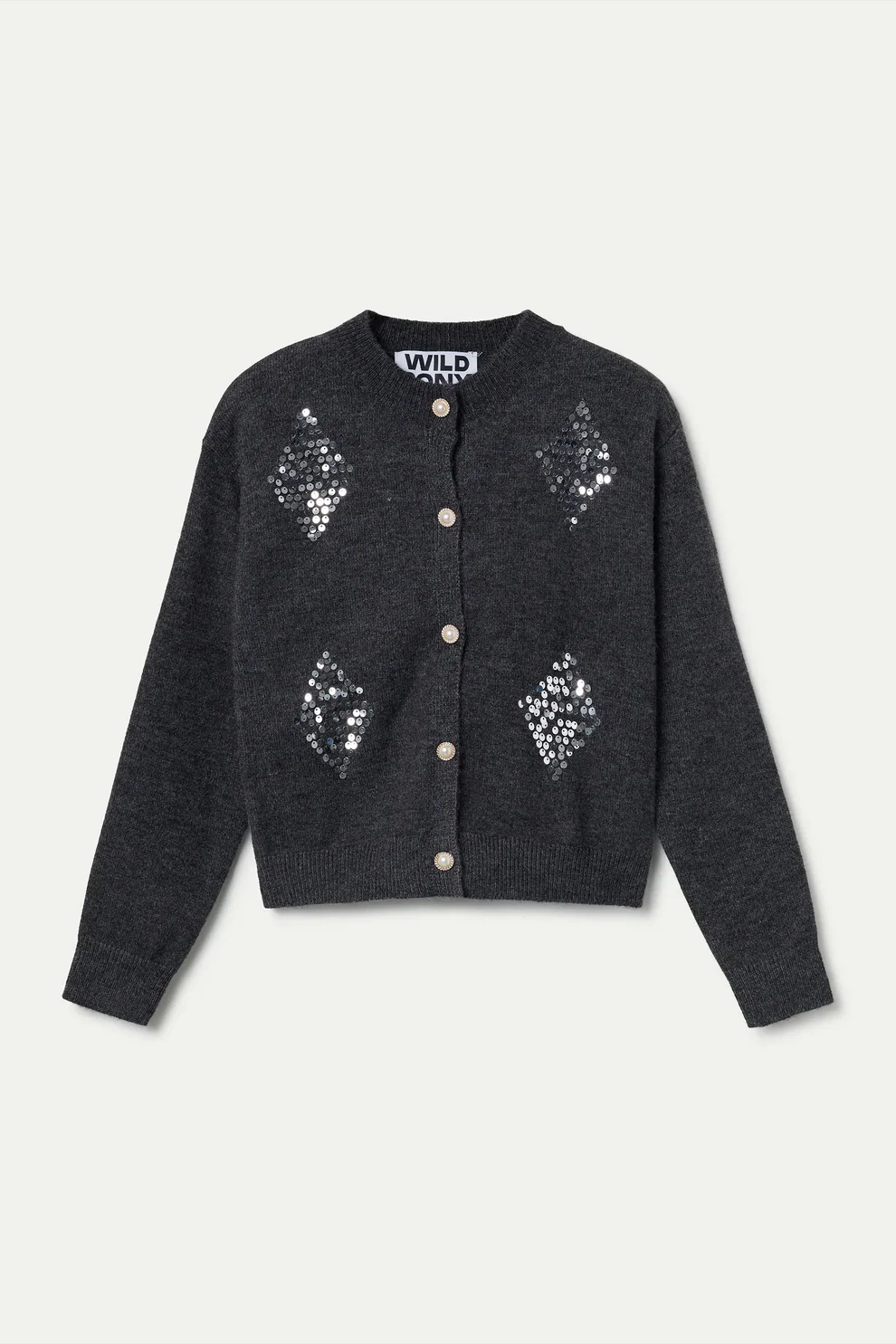 Cardigan de malha com lantejoules - WILD PONY