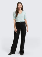 T-shirt c/ Gola em V - TOM TAILOR (+cores)