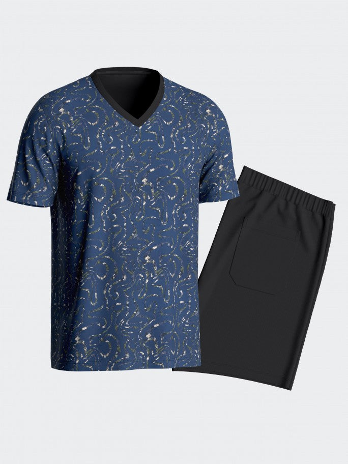Pijama de homem com calção - IMPETUS