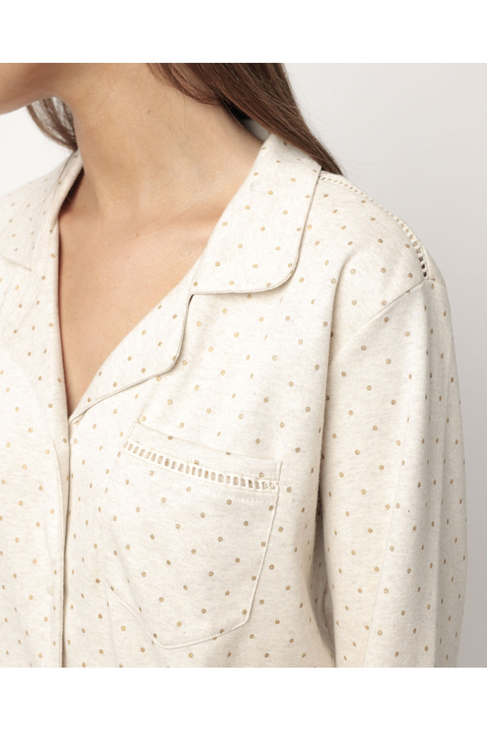 Pijama de Algodão em Estilo Camiseiro - ADMAS