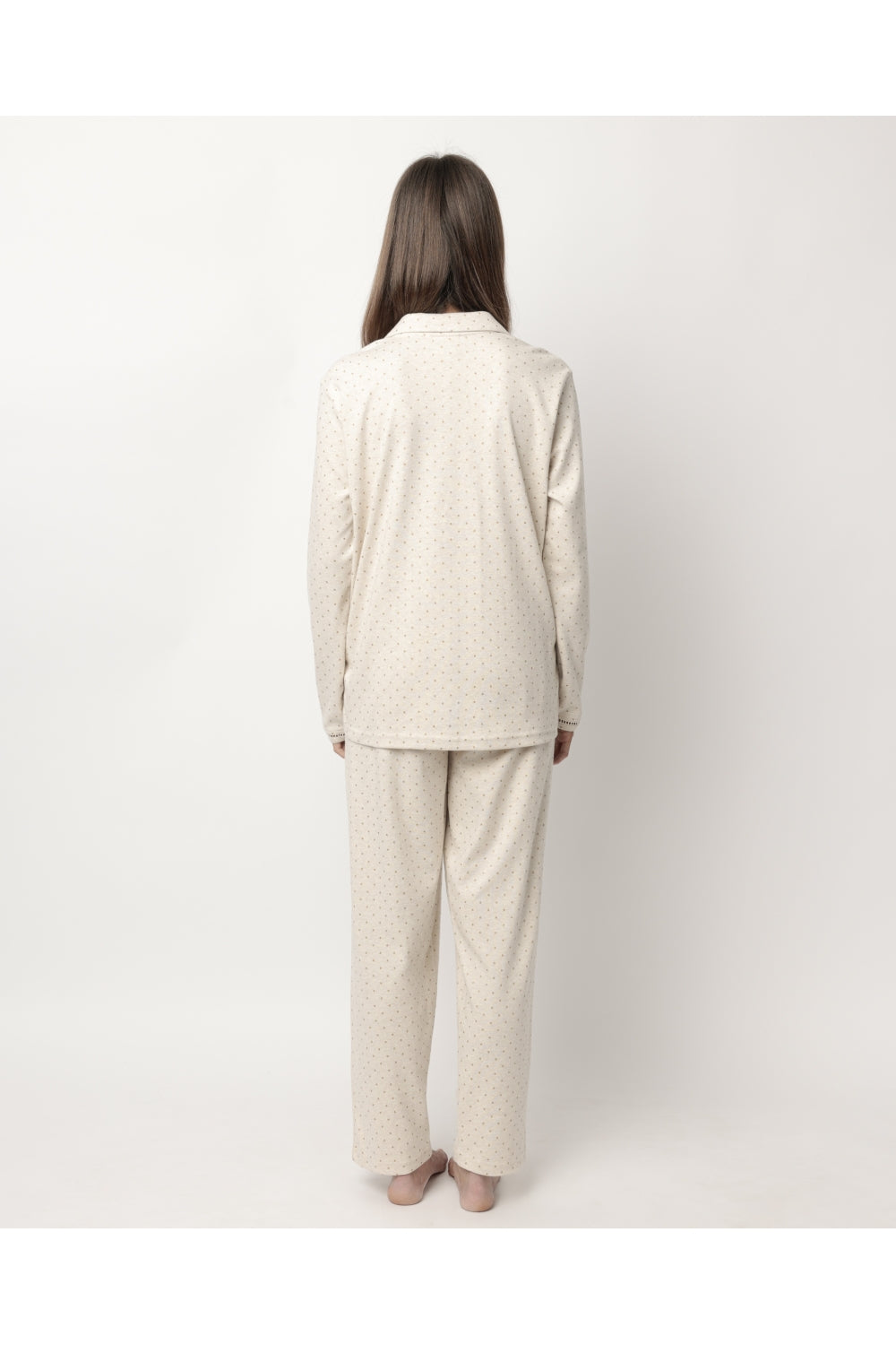 Pijama de Algodão em Estilo Camiseiro - ADMAS