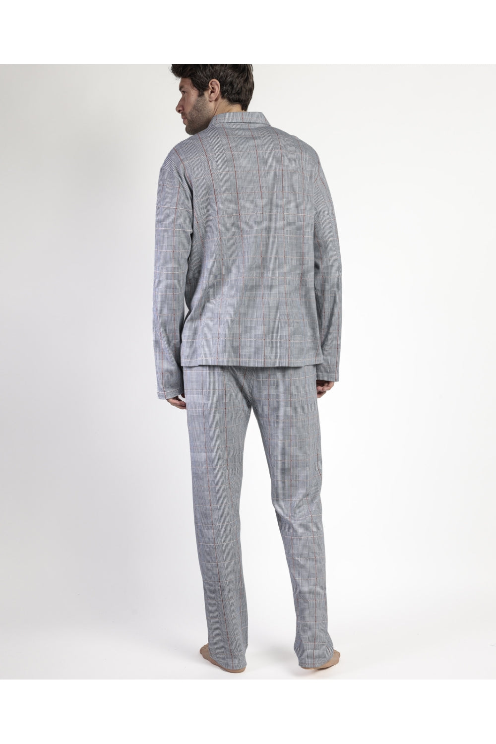 Pijama no Estilo Clássico c/ Ligeira Carda - ADMAS