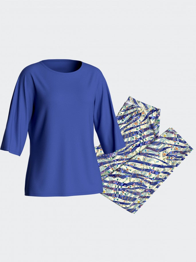Pijama de senhora com calça - IMPETUS