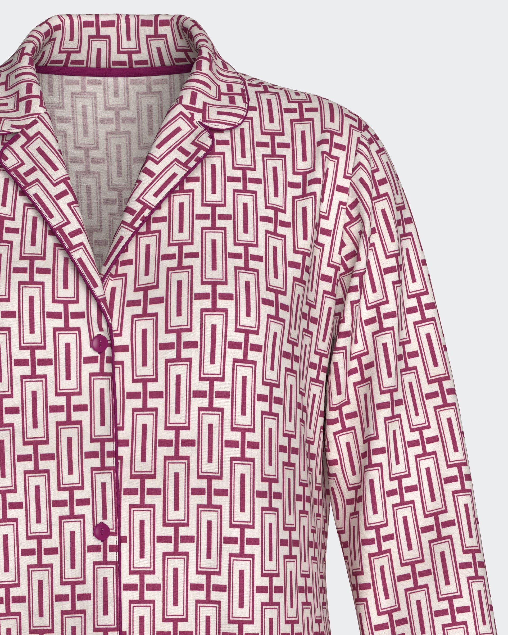 Camisa de noite de botões - IMPETUS