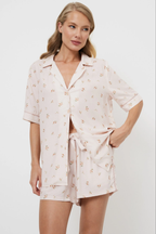Pijama de camisa e calção Freesia - ARUELLE