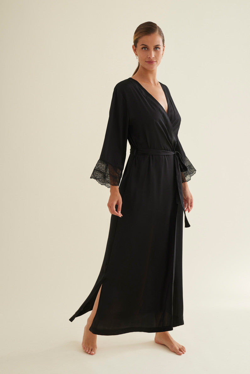 Robe longo em cetim - PROMISE