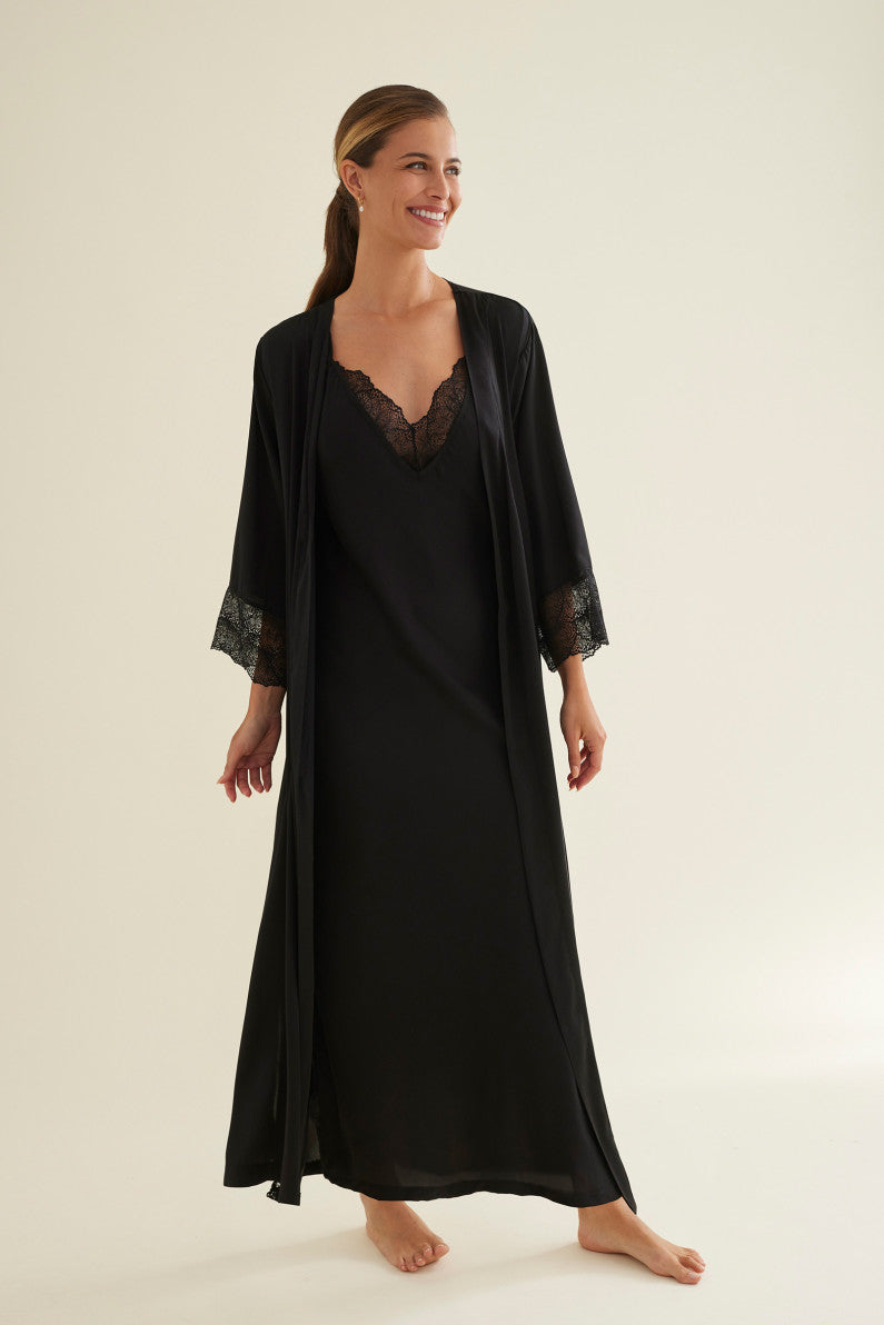 Robe longo em cetim - PROMISE