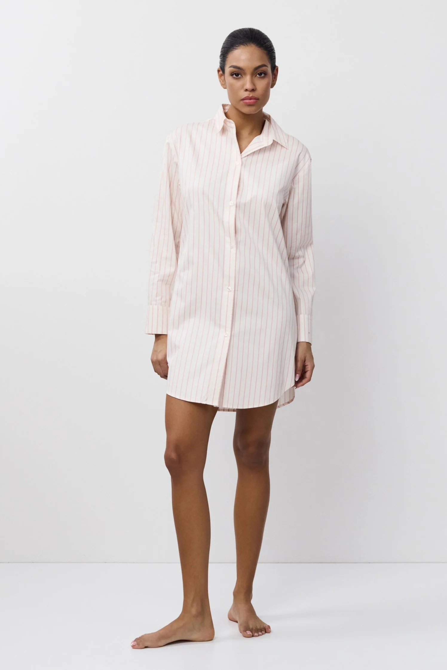 Camisa de noite estilo camiseiro Zephyr - ARUELLE
