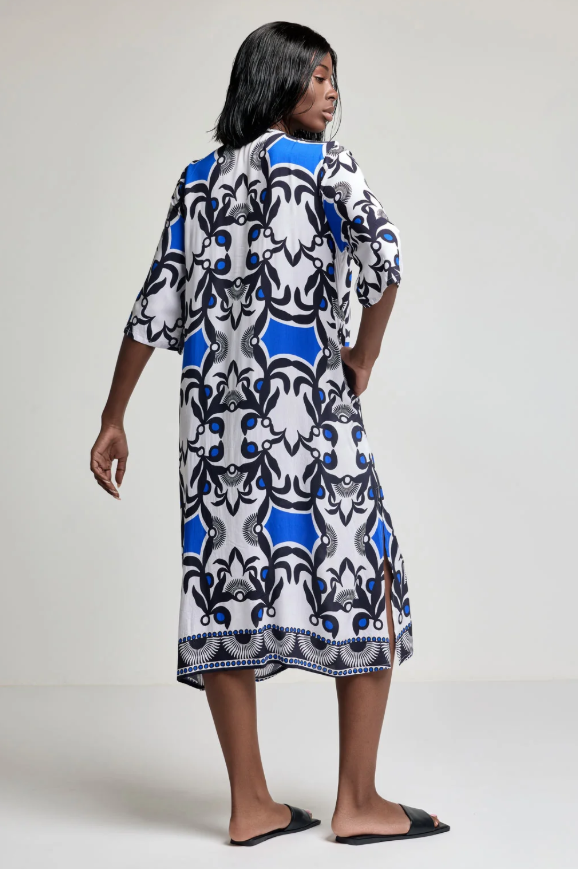 Vestido c/ Gola Brilhante - DAVID MARE